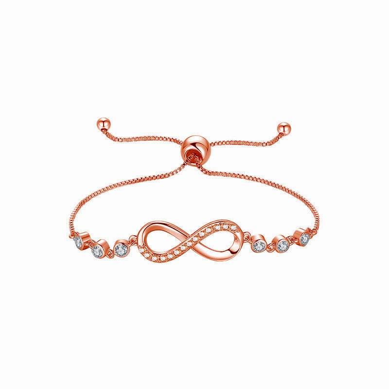 Wholesale Zircon Love Eternity Bracelet