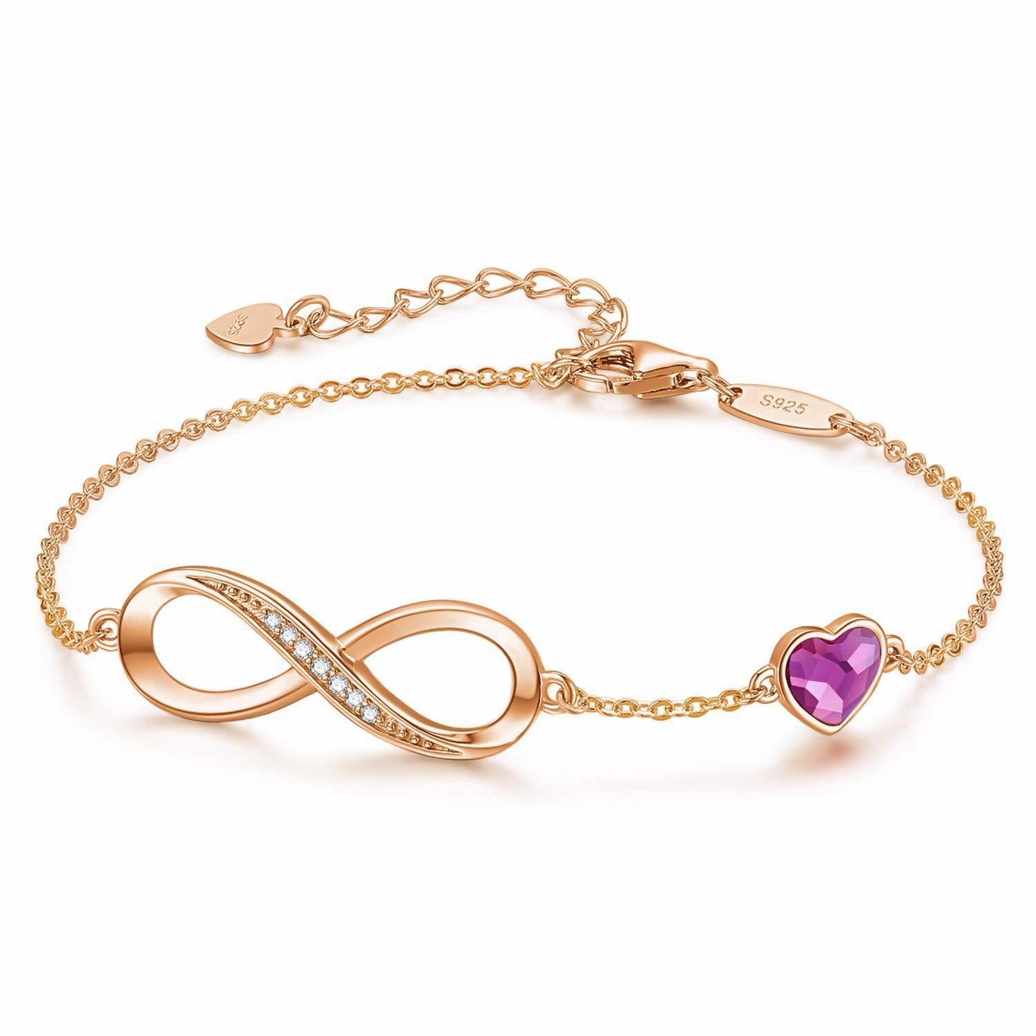 Wholesale Zircon Love Eternity Bracelet