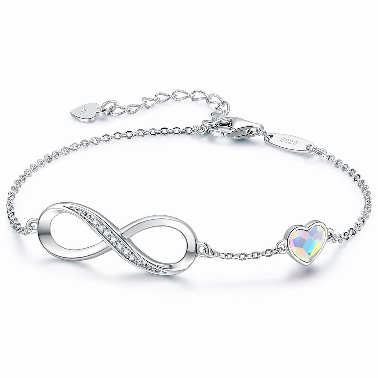 Wholesale Zircon Love Eternity Bracelet