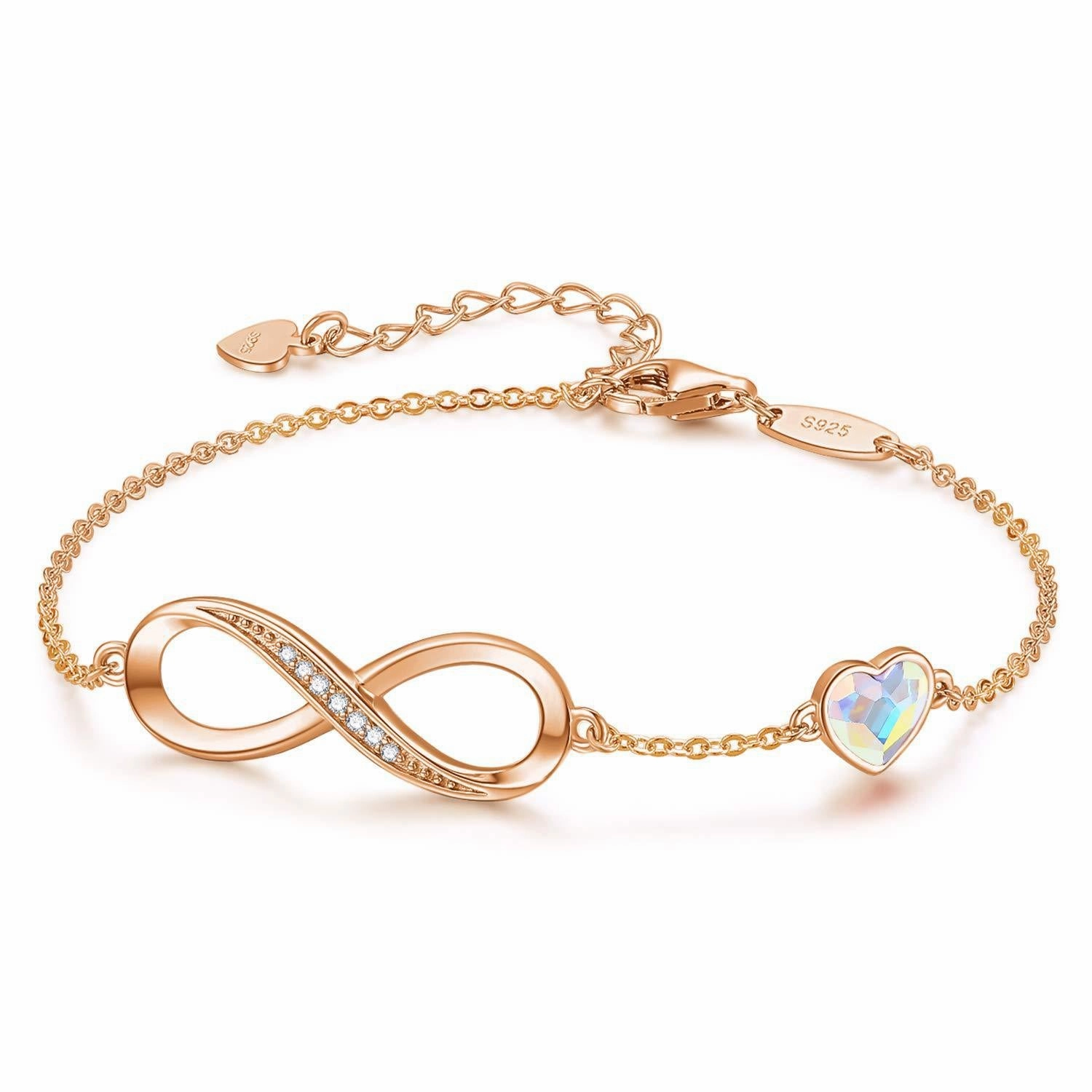 Wholesale Zircon Love Eternity Bracelet