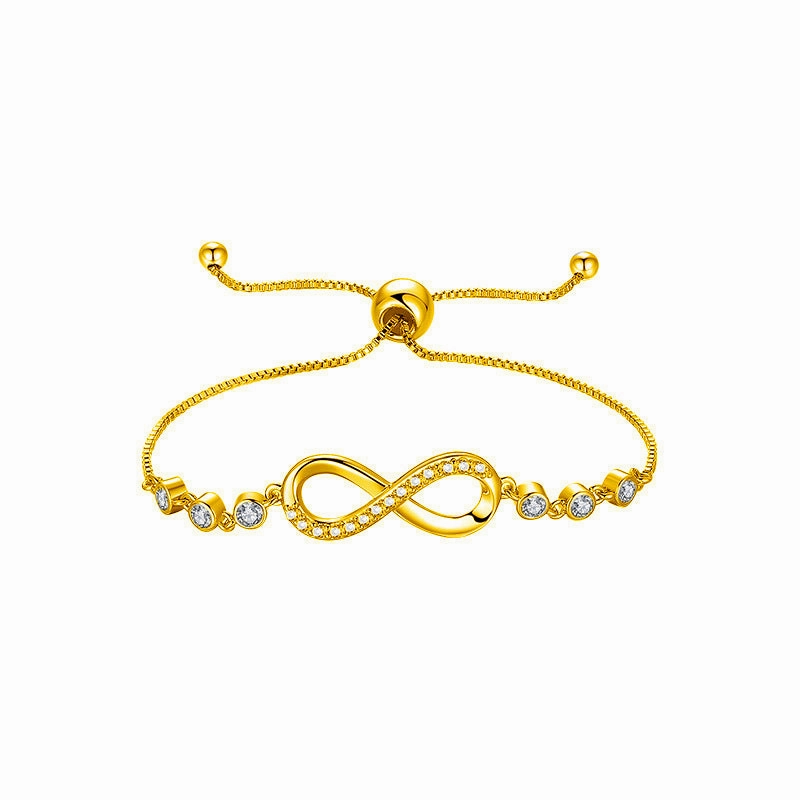 Wholesale Zircon Love Eternity Bracelet