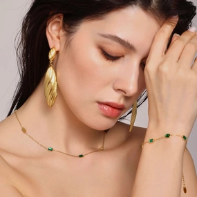 Wholesale Zircon Necklace suit Niche Temperament Ladies Accessories