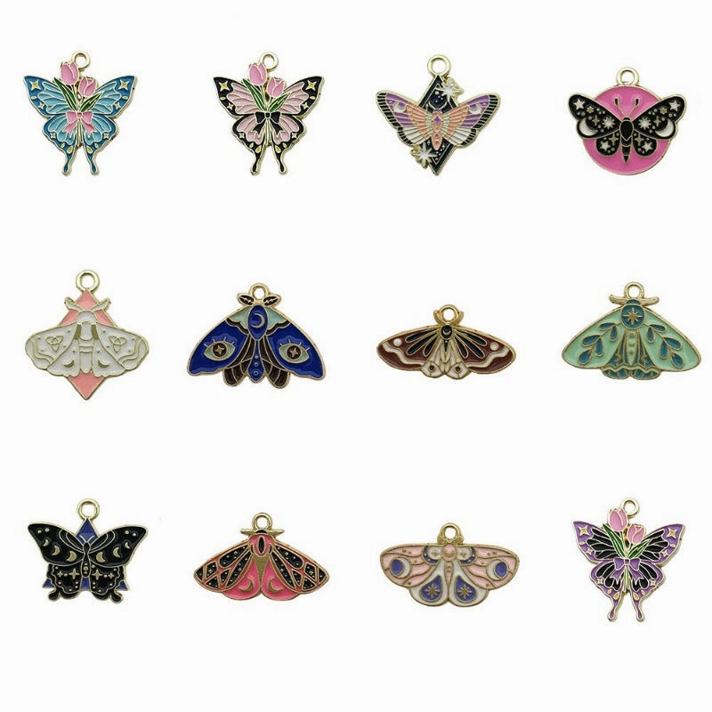 WWholesale Insect Butterfly Moth DIY Necklace Pendant Accessories