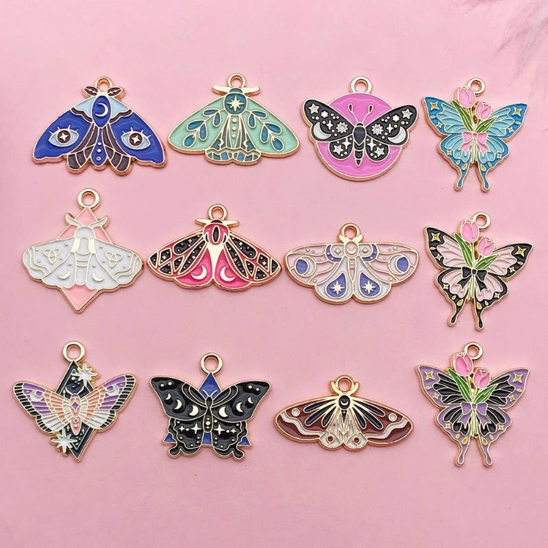 WWholesale Insect Butterfly Moth DIY Necklace Pendant Accessories