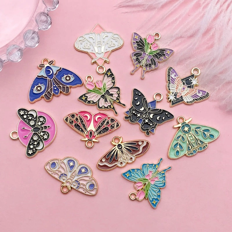 WWholesale Insect Butterfly Moth DIY Necklace Pendant Accessories